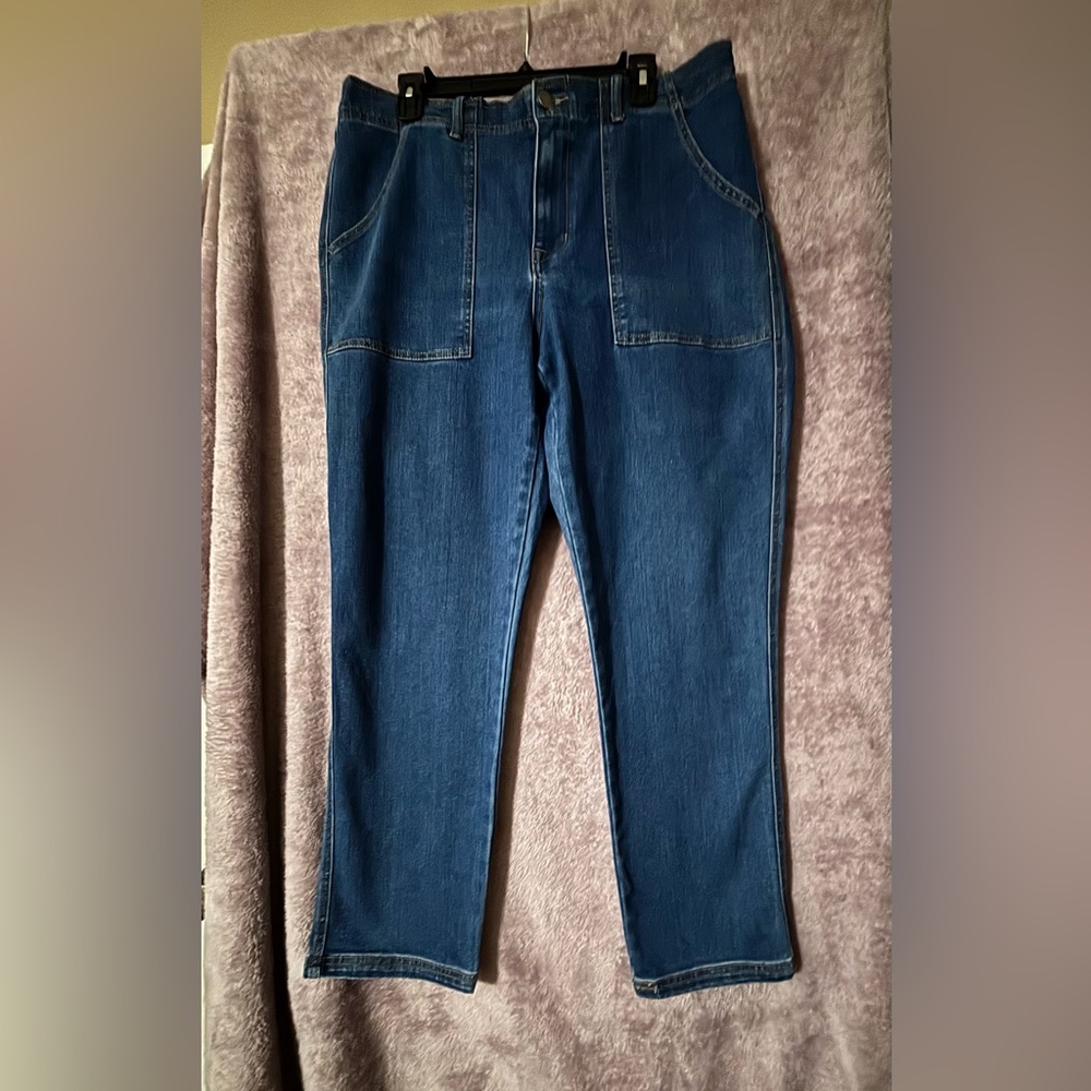 Knox Rose Stretch Denim Jeans Size 33 (L) with 11” Rise